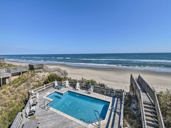 Oceanfront Home in North Carolina with Saltwater Pool