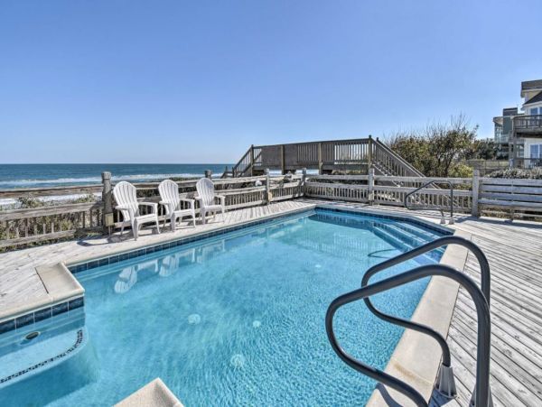 Oceanfront Home in North Carolina with Saltwater Pool