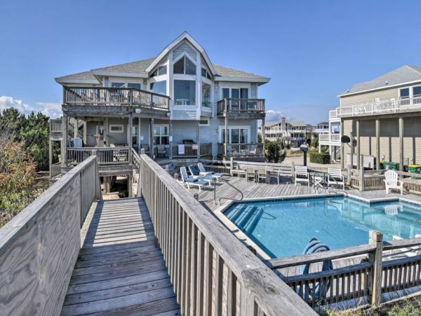 Oceanfront Home in North Carolina with Saltwater Pool