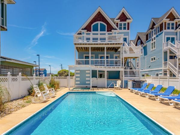 Oceanfront Kill Devil Hills Vacation Home Twelve Bedroom