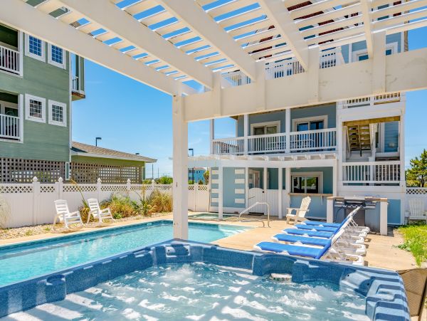 Oceanfront Kill Devil Hills Vacation Home Twelve Bedroom