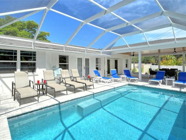 Colorful Siesta Key Vacation Rental Home with Private Pool