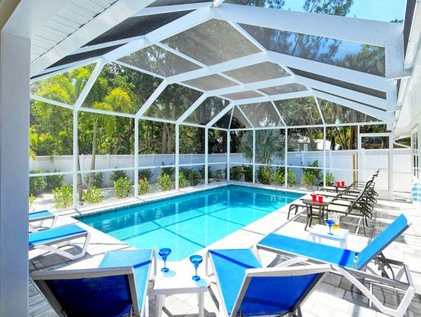 Colorful Siesta Key Vacation Rental Home with Private Pool
