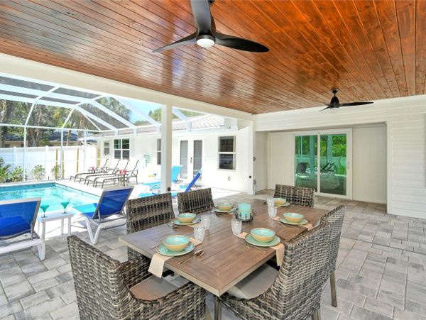 Colorful Siesta Key Vacation Rental Home with Private Pool