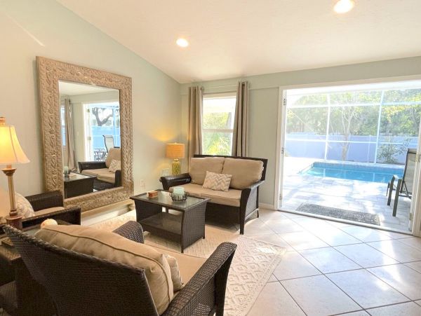Colorful Siesta Key Vacation Rental Home with Private Pool