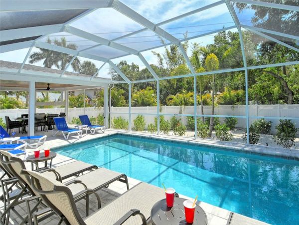 Colorful Siesta Key Vacation Rental Home with Private Pool