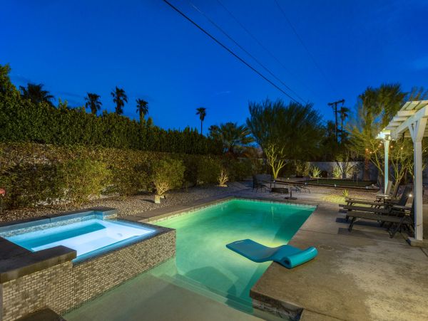 A Chic Four-Bedroom Palm Springs Home With A Private Pool And Hot Tub