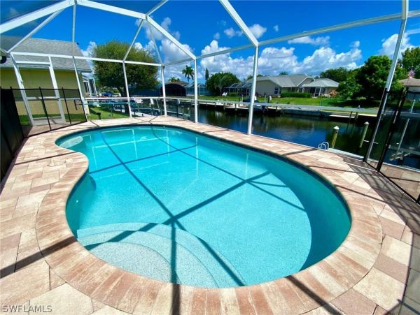 Water Views Cape Coral Vacation Pool Home Three Bedroom