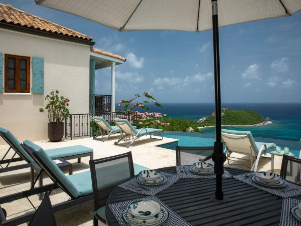 Four Bedroom Luxury Vacation Villa in St. John with Amazing Ocean Views