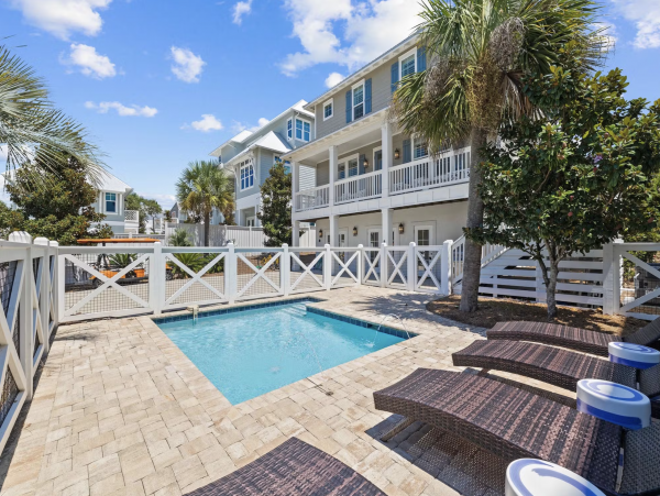 Steps to Beach Santa Rosa Beach Vacation Home Seven Bedroom