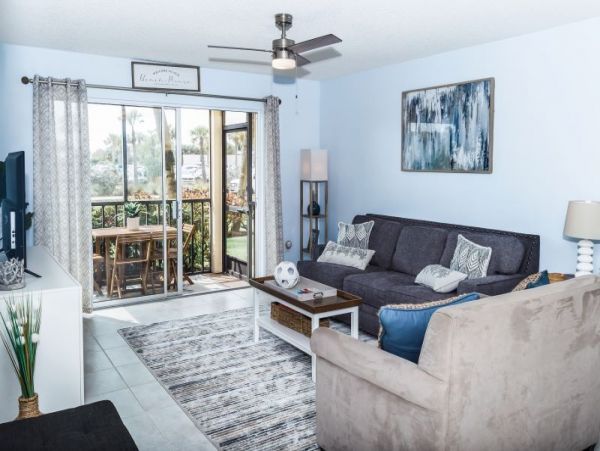 First Floor Two Bedroom Unit Steps from the Beach in Siesta Key