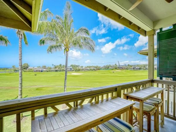 Poipu Golf Course View Condo, Shared Pool & Hot Tub
