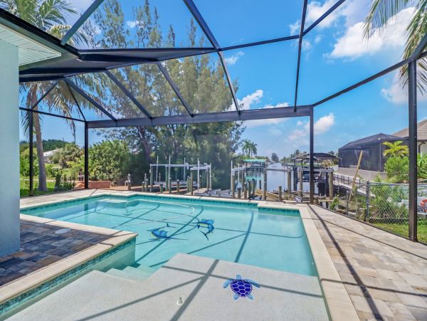 Luxury Canalfront Home in Cape Coral with Pool and Boat Dock