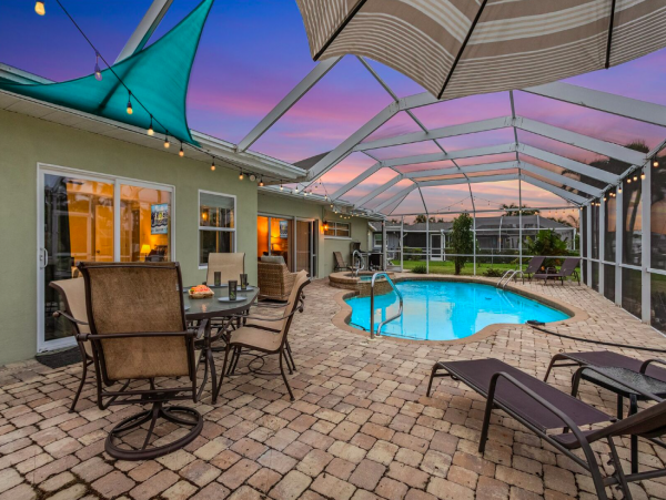 Perfect 4-Bedroom Waterfront Retreat with a Pool in Cape Coral