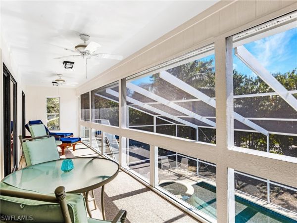 Walk to Beach Sanibel Vacation Pool Home Three Bedroom