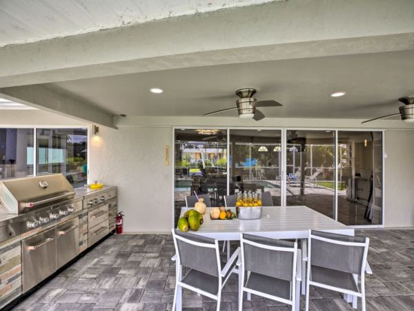 Canal-Front Vacation Pool Home in Cape Coral with Boat Dock