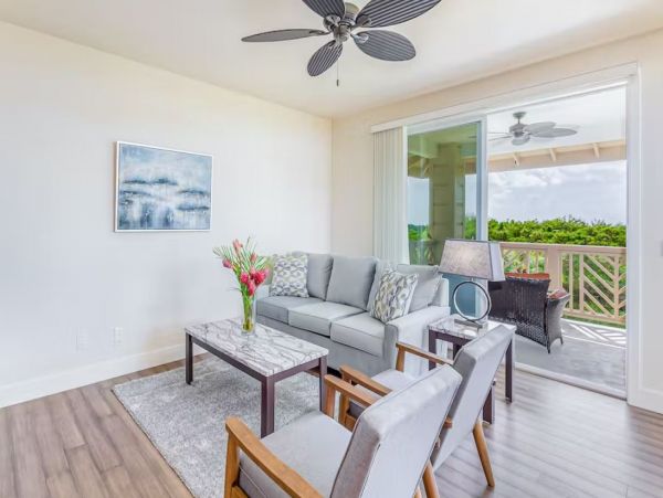Koloa Three Bedroom Golf Course View Vacation Condo Sleeps 8