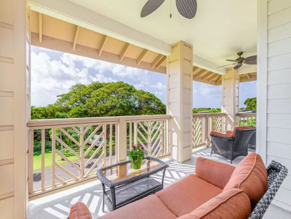 Koloa Three Bedroom Golf Course View Vacation Condo Sleeps 8