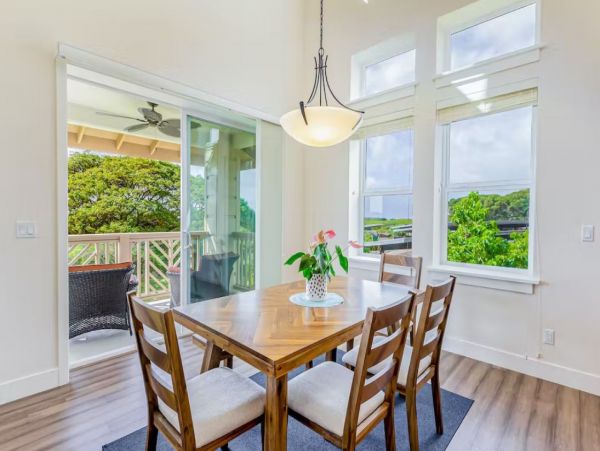 Koloa Three Bedroom Golf Course View Vacation Condo Sleeps 8