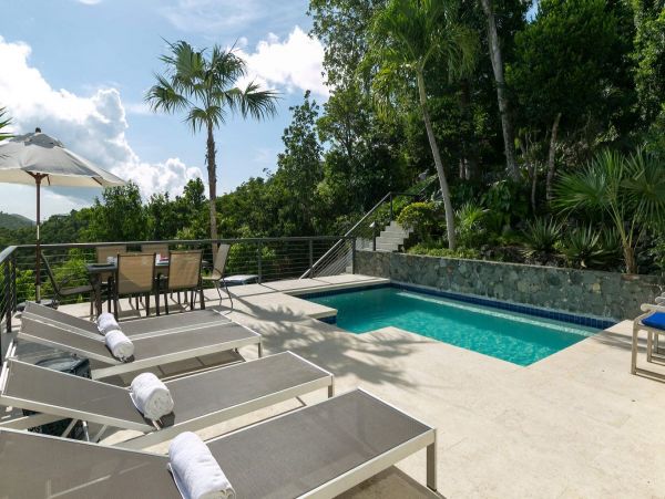 St. John Vacation Pool Home Four Bedroom Ocean Views