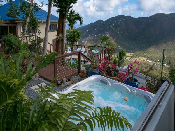 St. John Vacation Pool Home Four Bedroom Ocean Views