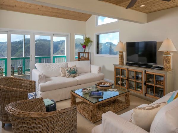 St. John Vacation Pool Home Four Bedroom Ocean Views