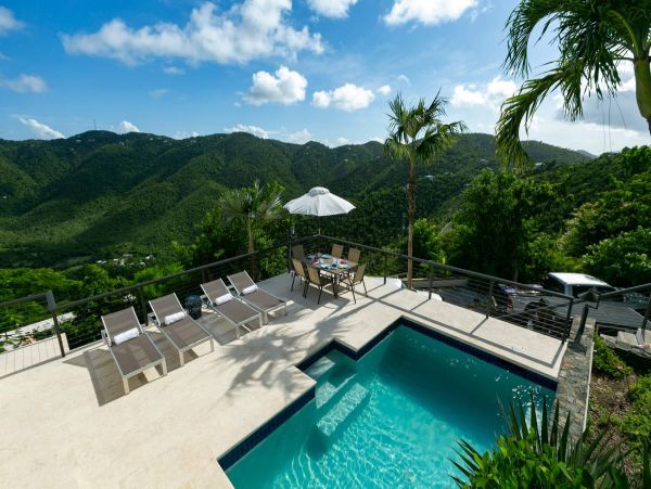 St. John Vacation Pool Home Four Bedroom Ocean Views