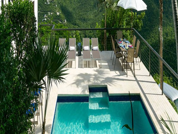 St. John Vacation Pool Home Four Bedroom Ocean Views