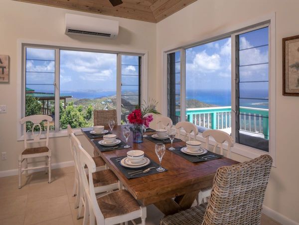 St. John Vacation Pool Home Four Bedroom Ocean Views