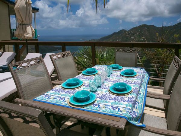 St. John Vacation Pool Home Four Bedroom Ocean Views