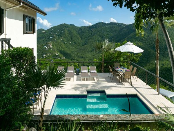 St. John Vacation Pool Home Four Bedroom Ocean Views