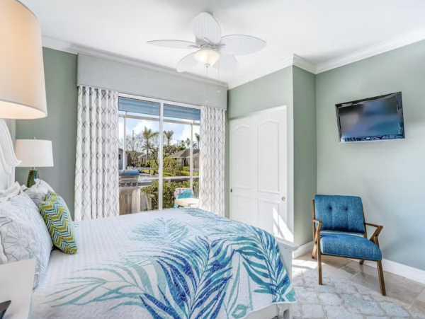 Marco Island Canalfront Four Bedroom Home with Caged Pool