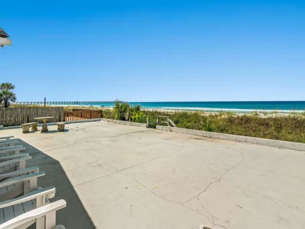 Beachfront Four Bedroom Vacation Home in Panama City Beach Sleeps 10