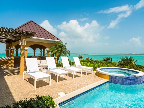Turks and Caicos Vacation Pool Home Four Bedroom Oceanfront