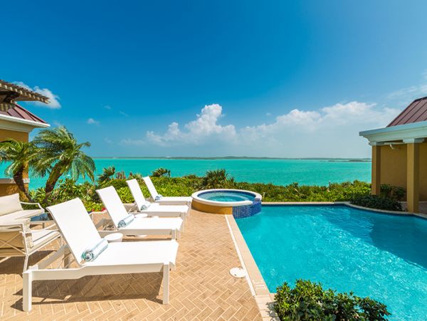 Turks and Caicos Vacation Pool Home Four Bedroom Oceanfront