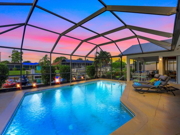 Luxury Vacation Home in Cape Coral with Private Pool Sleeps 6