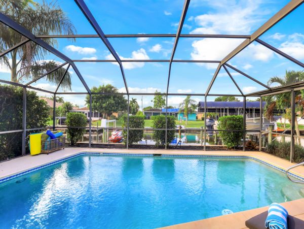 Luxury Vacation Home in Cape Coral with Private Pool Sleeps 6