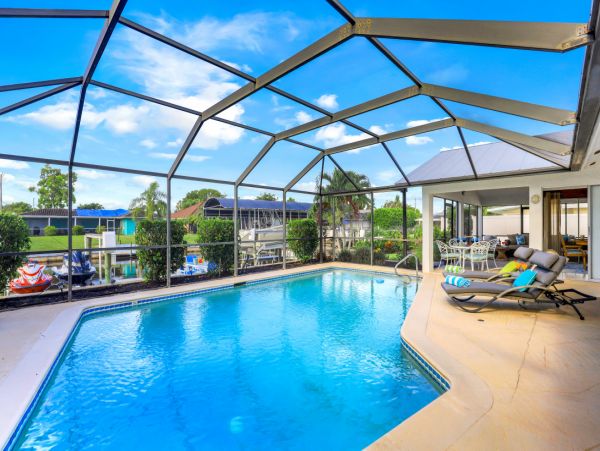 Luxury Vacation Home in Cape Coral with Private Pool Sleeps 6