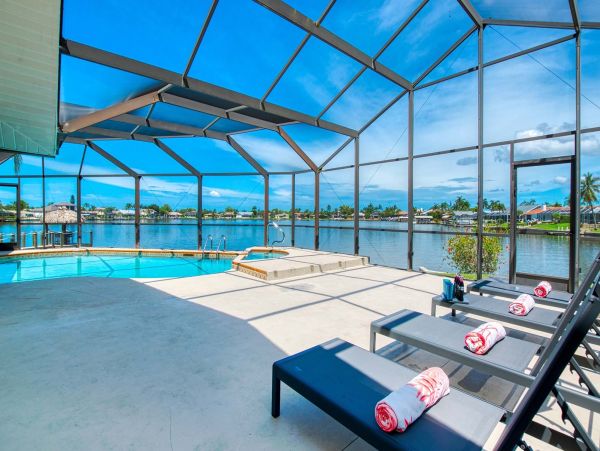 Four Bedroom Canal-Front Vacation Home in Cape Coral