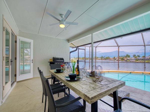 Four Bedroom Canal-Front Vacation Home in Cape Coral