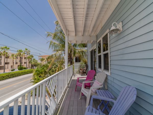 Just across the street from the beach