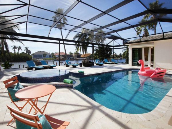 Water Views Cape Coral Vacation Pool Home Five Bedrooms