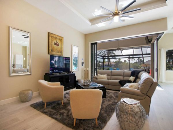 Water Views Cape Coral Vacation Pool Home Five Bedrooms