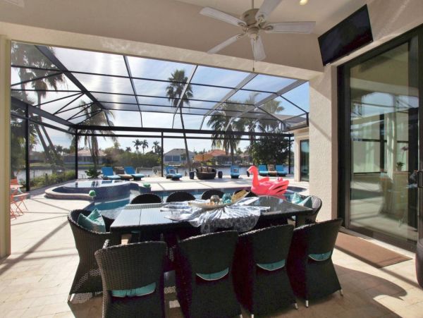 Water Views Cape Coral Vacation Pool Home Five Bedrooms