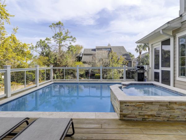 Hilton Head Luxury Vacation Rental 7-Bed North Forest Beach Home with Pool & Spa