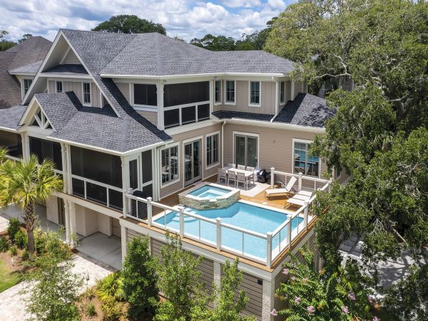 Hilton Head Luxury Vacation Rental 7-Bed North Forest Beach Home with Pool & Spa