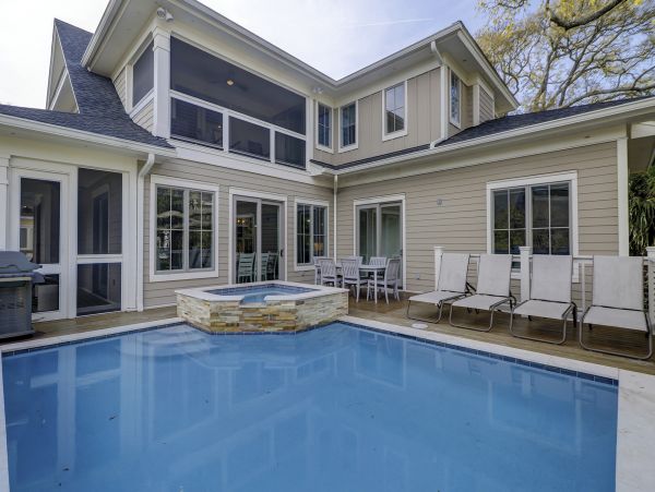 Hilton Head Luxury Vacation Rental 7-Bed North Forest Beach Home with Pool & Spa