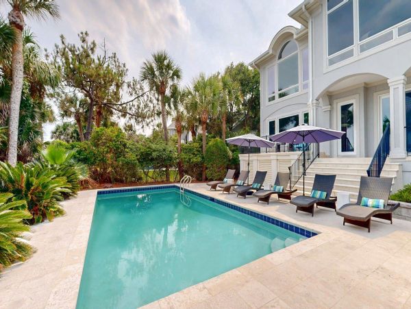 On Beach Hilton Head Vacation Home Six Bedroom
