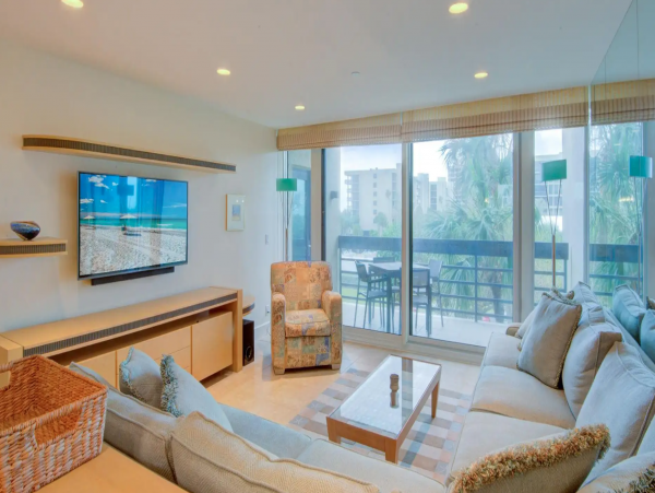 Partial Views from this Nice Beachplace Unit
