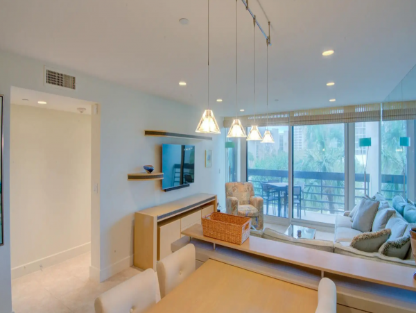 Partial Views from this Nice Beachplace Unit